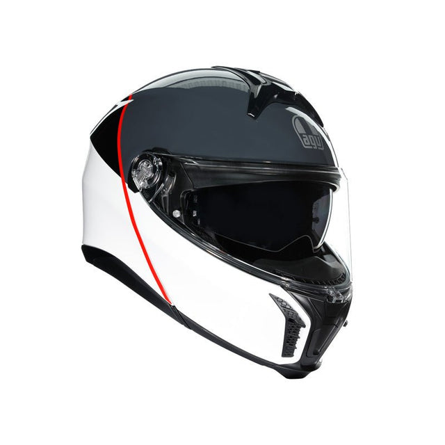 AGV TOURMODULAR HELMET BALANCE WHITE/GREY/RED (2XL) - DRIVEN Canada's Powersports 8.05102E+12211251F2OY002XS