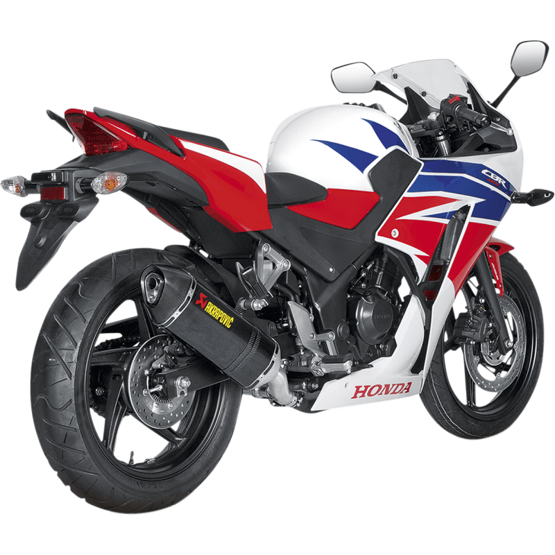 AKRAPOVIC 14 - 16 CBR300R "R" SO SS/CF/CF - TIP (S - H3SO3 - RC) - DRIVEN Canada's Powersports 3831113518710S - H3SO3 - RC