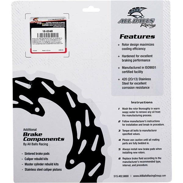 ALL BALLS RACING BRAKE ROTOR (18 - 0048) - DRIVEN Canada's Powersports 999999998918 - 0048