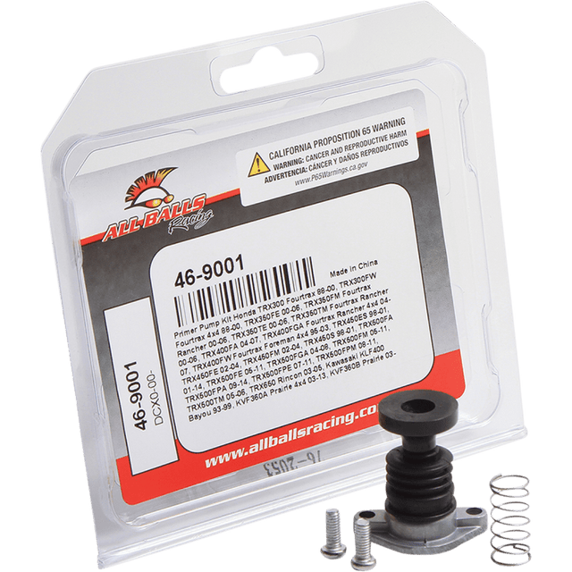 ALL BALLS RACING CARBURETOR PRIMER PUMP REBUILD KIT (46 - 9001) - DRIVEN Canada's Powersports 61331080657846 - 9001