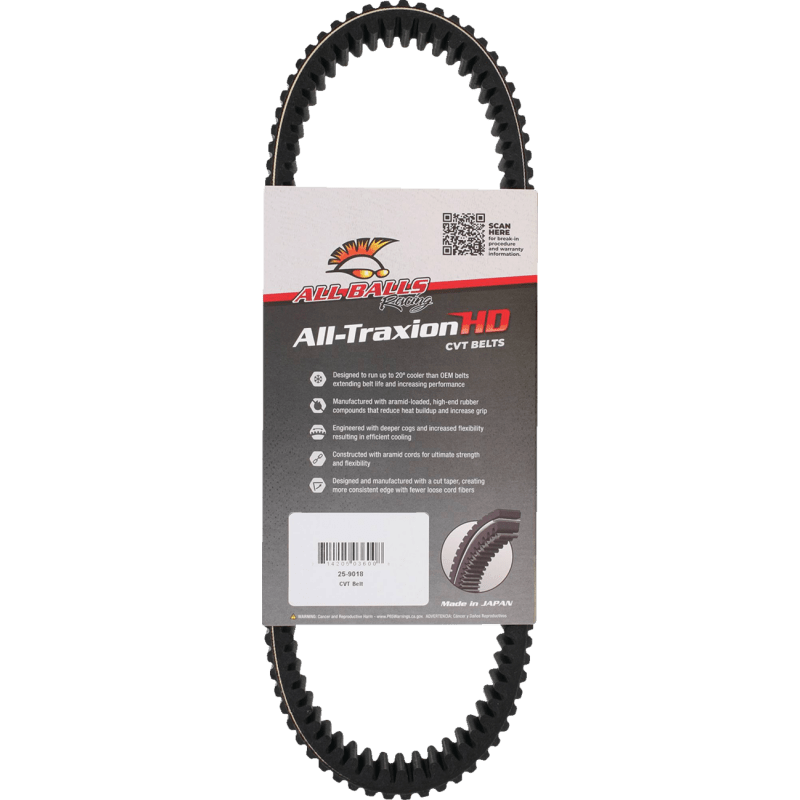 ALL BALLS RACING CVT BELT (25 - 9018) - DRIVEN Canada's Powersports 25 - 9018