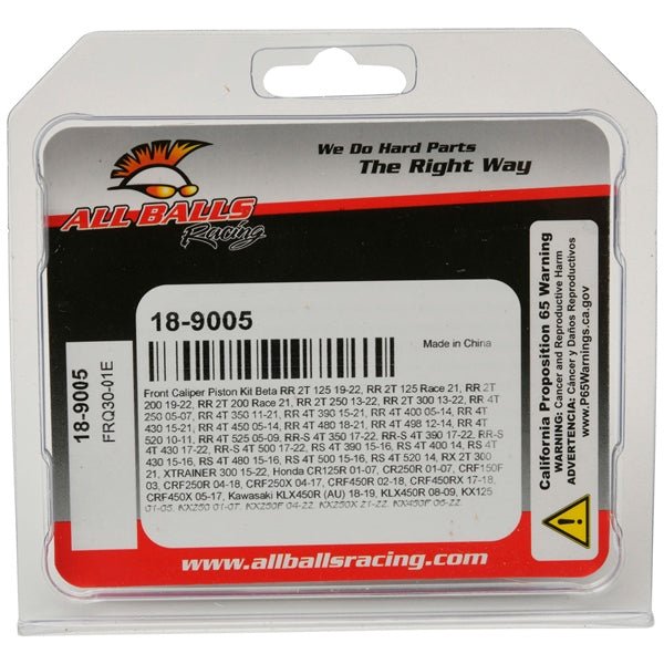 ALL BALLS RACING FRONT CALIPER PISTON KIT (18 - 9005) - DRIVEN Canada's Powersports 61331080812118 - 9005