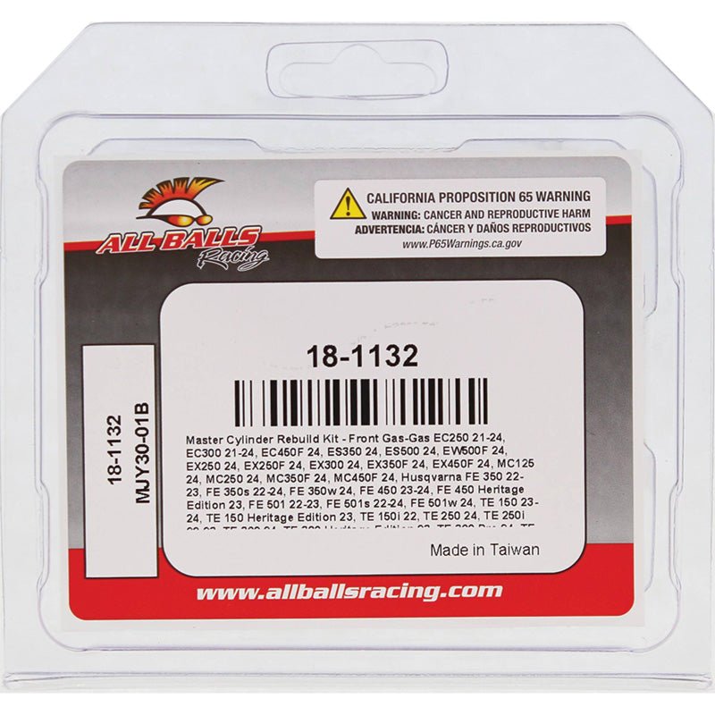 ALL BALLS RACING MASTER CYLINDER REBUILD KIT (18 - 1132) - DRIVEN Canada's Powersports 71420508171818 - 1132