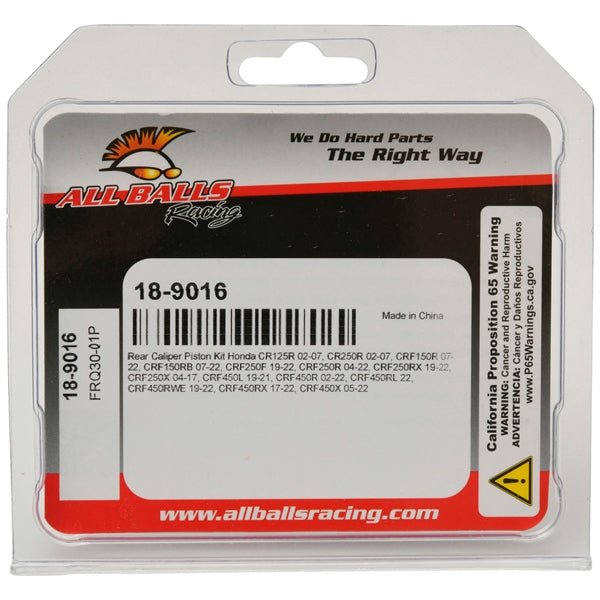 ALL BALLS RACING REAR CALIPER PISTON KIT (18 - 9016) - DRIVEN Canada's Powersports 61331080823718 - 9016