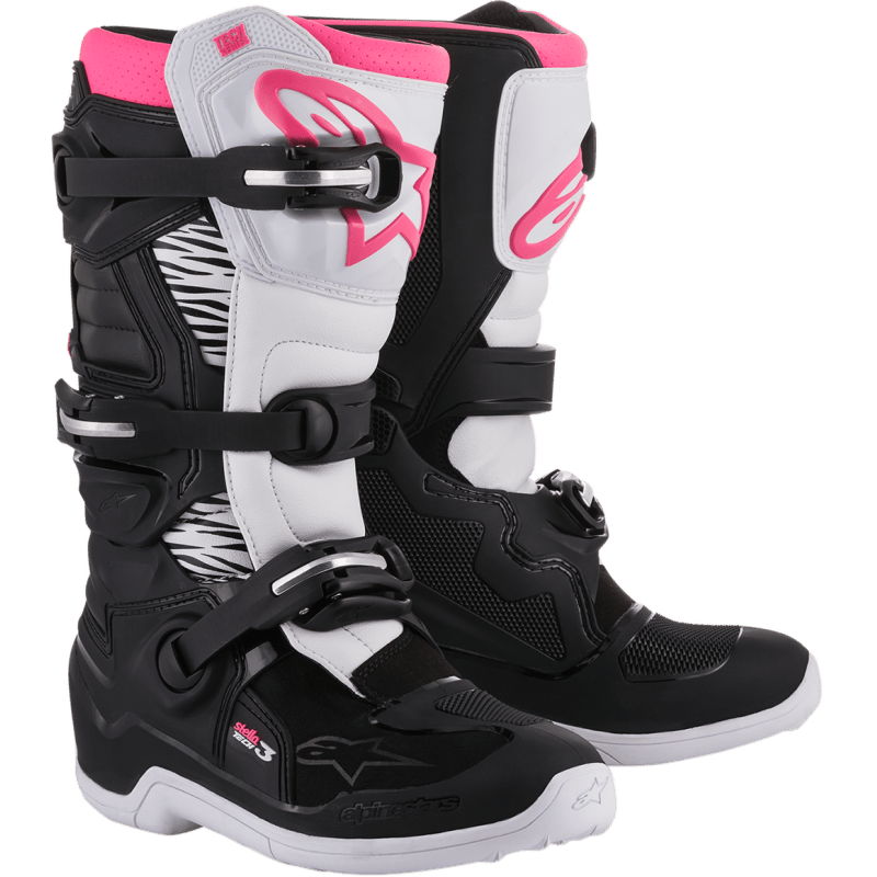 ALPINESTARS BOOT 4W TECH 3 Black/White/Pink Other - Driven Powersports