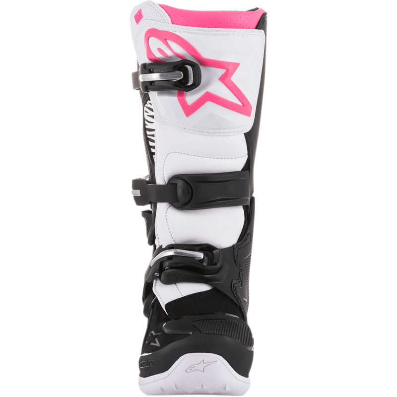 ALPINESTARS BOOT 4W TECH 3 Black/White/Pink Front - Driven Powersports