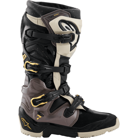 ALPINESTARS BOOT T7 END DS Black/Gray/Gold Right Side - Driven Powersports