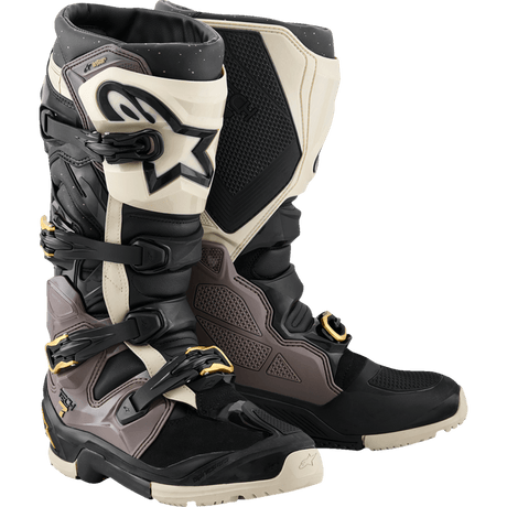 ALPINESTARS BOOT T7 END DS Black/Gray/Gold Front - Driven Powersports