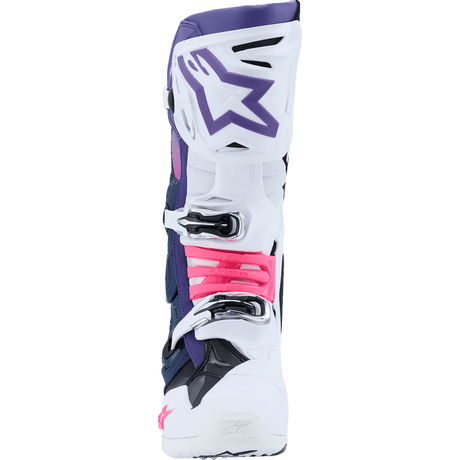 ALPINESTARS BOOT TECH 10 WHT/VLT/NVY/PNK FLUO - DRIVEN Canada's Powersports 80593475815072010020 - 2780 - 9