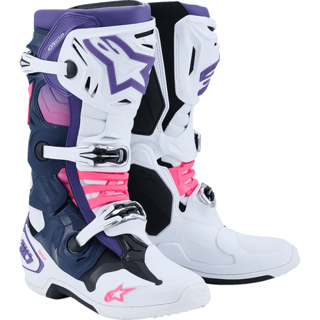 ALPINESTARS BOOT TECH 10 WHT/VLT/NVY/PNK FLUO - DRIVEN Canada's Powersports 80593475815072010020 - 2780 - 9