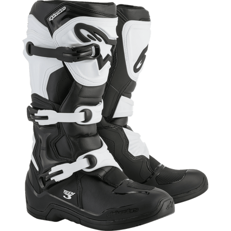 ALPINESTARS BOOT TECH 3 Black/White Right Side - Driven Powersports