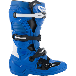 ALPINESTARS BOOT TECH 7S Blue/Black/White Right Side - Driven Powersports