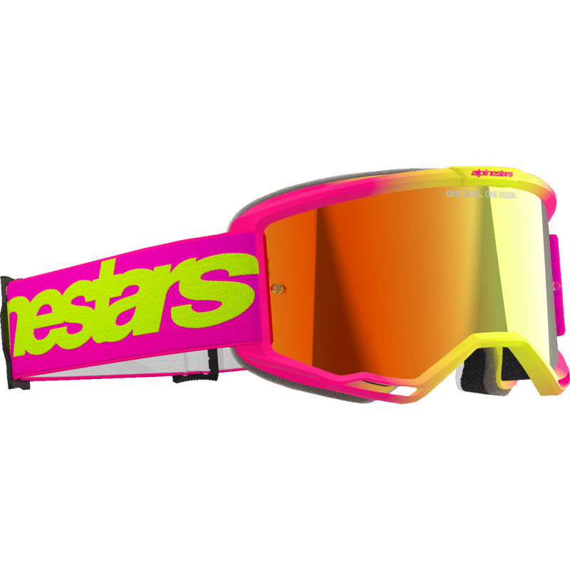 ALPINESTARS GOGGLE VISION 5 WORDMARK PNK/YLW/MIR - DRIVEN Canada's Powersports 80593474962145102425 - 3085