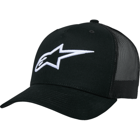 ALPINESTARS HAT TRUCKER AGELESS OS Black/Black Front - Driven Powersports