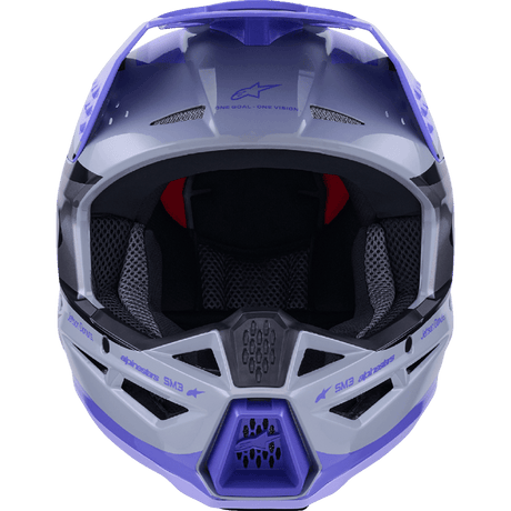 ALPINESTARS HELMET SM3 JETTSON GRAY/PUR/BLK - DRIVEN Canada's Powersports 80593476467708302726 - 9277 - S