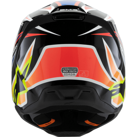 ALPINESTARS HELMET SM3 YTH WURX B/Y/BL/R S ECE06 (8302125 - 1574 - YS) - DRIVEN Canada's Powersports 80593474469128302125 - 1574 - YS