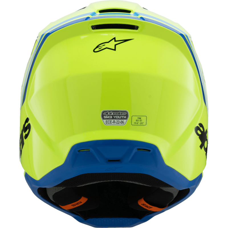 ALPINESTARS HELMET SM3 YTH Y/B/BL S ECE06 (8301925 - 5017 - YS) - DRIVEN Canada's Powersports 80593474468378301925 - 5017 - YS