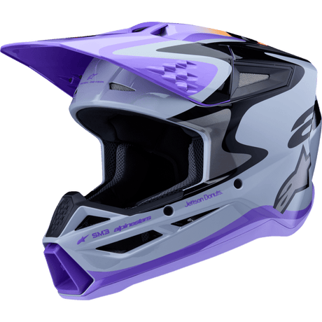 ALPINESTARS HELMET YTH SM3 JETTSON GRAY/PUR/BLK YS (8303126 - 9277 - YS) - DRIVEN Canada's Powersports 80593476468628303126 - 9277 - YS
