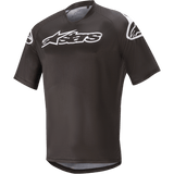 THOR JERSEY RACER V2 Black/White Front - Driven Powersports
