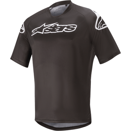THOR JERSEY RACER V2 Black/White Front - Driven Powersports