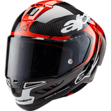 Alpinestars S - R10 Element Helmet Carb/R/W - DRIVEN Canada's Powersports 8059347376228200324-1363-XS