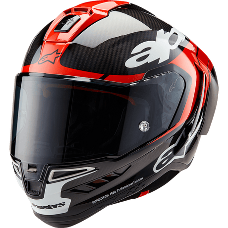 Alpinestars S - R10 Element Helmet Carb/R/W - DRIVEN Canada's Powersports 8059347376228200324-1363-XS