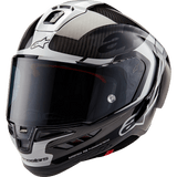 Alpinestars S - R10 Element Helmet Carb/SIL/BK - DRIVEN Canada's Powersports 8059347376288200324-1368-XS