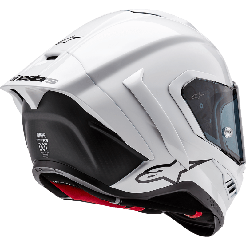 ALPINESTARS S - R10 SOLID HELMET WHT GLS/BLK - DRIVEN Canada's Powersports 8059347341058200124 - 2170 - XS