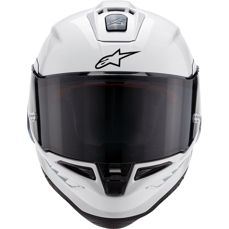 ALPINESTARS S - R10 SOLID HELMET WHT GLS/BLK - DRIVEN Canada's Powersports 8059347341058200124 - 2170 - XS