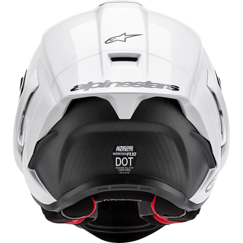 ALPINESTARS S - R10 SOLID HELMET WHT GLS/BLK - DRIVEN Canada's Powersports 8059347341058200124 - 2170 - XS