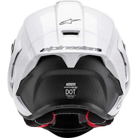 ALPINESTARS S - R10 SOLID HELMET WHT GLS/BLK - DRIVEN Canada's Powersports 8059347341058200124 - 2170 - XS