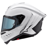 ALPINESTARS S - R10 SOLID HELMET WHT GLS/BLK - DRIVEN Canada's Powersports 8059347341058200124 - 2170 - XS