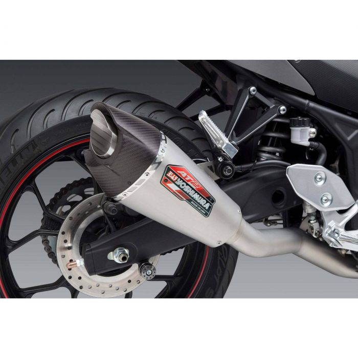 YOSHIMURA AT2 FULL SYSTEM EXHAUST 15-22 YZF R3 AT2 RACE FS SS/SS/CF WF