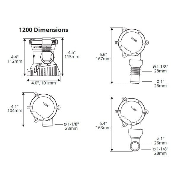 ATTWOOD TSUNAMI MK2 BILGE PUMP (5613 - 7) - DRIVEN Canada's Powersports 0226970241905613 - 7