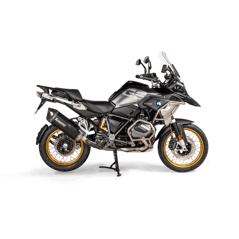 AKRAPOVIC 19-23 R1250GS/ADV UPR FRAME PROT BAR Titanium Application Shot - Driven Powersports
