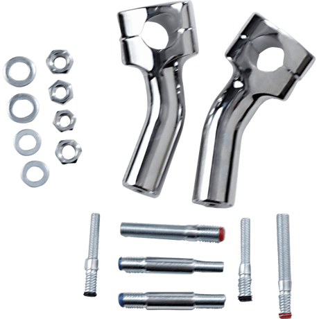BARON KICKBACK RISERS CHROME PR (BA - 7410 - U) - DRIVEN Canada's Powersports BA - 7410 - U