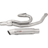 BASSANI XHAUST 07-16 FL EXH 2:1 MD/HTRD Chrome Front - Driven Powersports