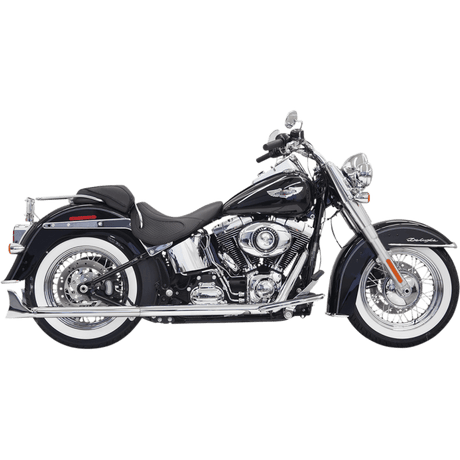 BASSANI XHAUST 07 - 17 SOFTAIL 30" FISHTAIL 2:2 FS W/BAFFLE - DRIVEN Canada's Powersports 8105940158121S66E - 30