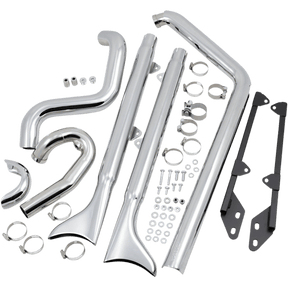 BASSANI XHAUST 07 - 17 SOFTAIL 30" FISHTAIL 2:2 FS W/BAFFLE - DRIVEN Canada's Powersports 8105940158121S66E - 30