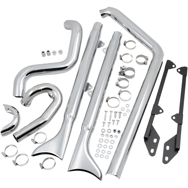 BASSANI XHAUST 07 - 17 SOFTAIL 30" FISHTAIL 2:2 FS W/BAFFLE - DRIVEN Canada's Powersports 8105940158121S66E - 30