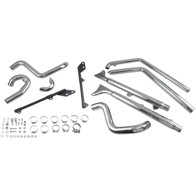 BASSANI XHAUST 07 - 17 SOFTAIL 33" FISHTAIL 2:2 FS W/BAFFLE - DRIVEN Canada's Powersports 1S66E - 33