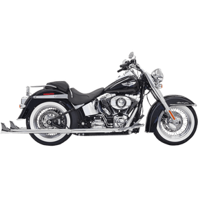 BASSANI XHAUST 07 - 17 SOFTAIL 36" FISHTAIL 2:2 FS W/BAFFLE - DRIVEN Canada's Powersports 1S66E - 36