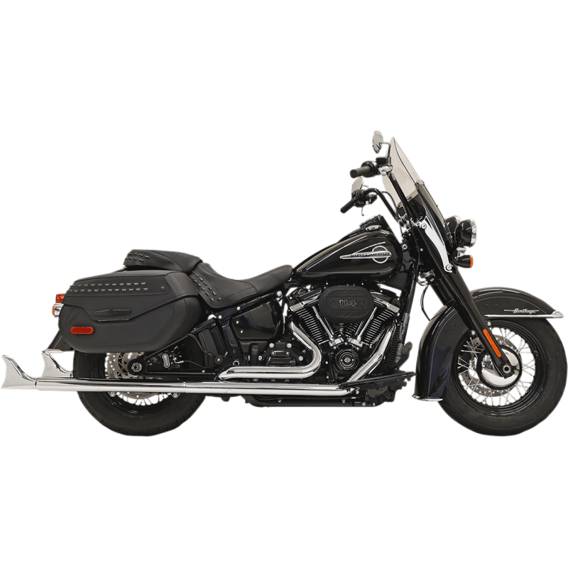 BASSANI XHAUST 18 - 21 SOFTAIL EXHAUST FISH/T 33" W/B (1S96E - 33) - DRIVEN Canada's Powersports 8105940171441S96E - 33