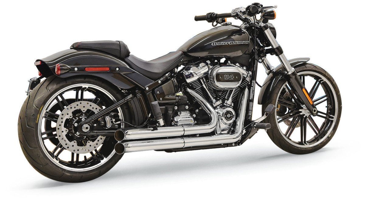 BASSANI XHAUST 18 - 21 SOFTAIL PRO STR FS 2:2 CHROME (1S34D) - DRIVEN Canada's Powersports 8105940157201S34D
