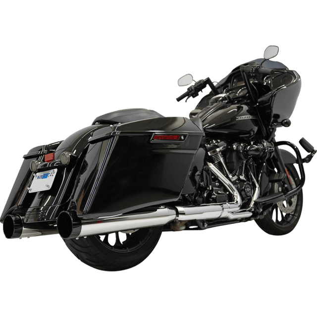 BASSANI XHAUST 4 - 1/2" STRAIGHT CAN MUFFLERS CHROME (1F745) - DRIVEN Canada's Powersports 1F745