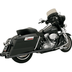 BASSANI XHAUST 95 - 16 FLH/FLT MEGAPHONE 4" SO BLK/BLK*2 (FLH - 517LRB) - DRIVEN Canada's Powersports 810594015102FLH - 517LRB
