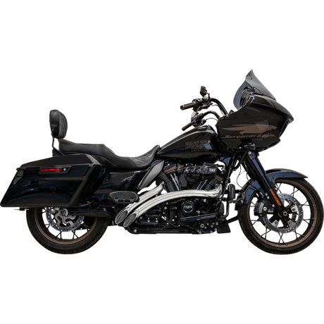 BASSANI XHAUST SWEEPER EXHAUST SYSTEM W/SHIELDS CHROME (1F21F) - DRIVEN Canada's Powersports 1F21F