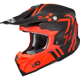 HJC i50 HEX Semi Flat Black/Red Front - Driven Powersports