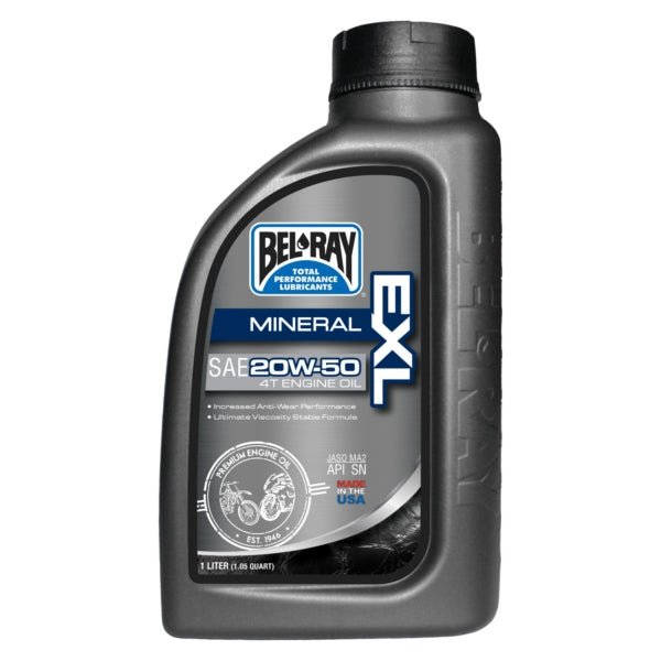 BEL - RAY MINERAL EXL 4T ENGINE OIL 20W50 (1L) (301401150160) - DRIVEN Canada's Powersports 10690509200178301401150160