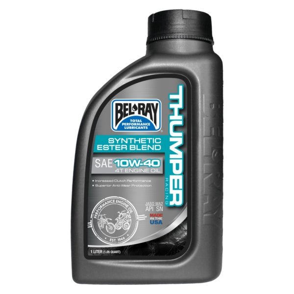 BEL - RAY SEMI - SYNTHETIC THUMPER RACING 4T ENGINE OIL 10W40 (1L) (301723150160) - DRIVEN Canada's Powersports 690509200775301723150160